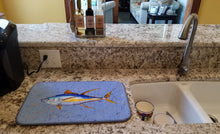 Load image into Gallery viewer, Tuna Fish Dish Drying Mat – Absorbent, Artistic Kitchen Essentials 8535DDM