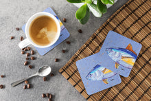 Load image into Gallery viewer, Tuna Coasters - Set of 4 Lightweight Foam, Absorbent Drink Coasters