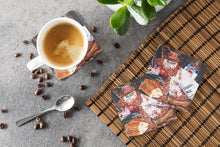 Load image into Gallery viewer, Red Beans and Rice Coasters - Set of 4 Lightweight Foam, Absorbent Drink Coasters