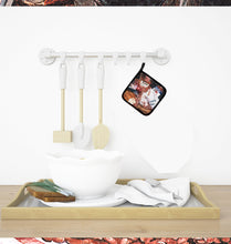 Load image into Gallery viewer, Red Beans and Rice Pot Holders - Set of 2 Decorative Kitchen Helpers | Made in the USA 8536PTHD