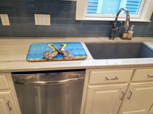 Load image into Gallery viewer, Pelican Dish Drying Mat – Absorbent, Artistic Kitchen Essentials 8539DDM
