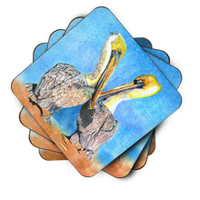 Load image into Gallery viewer, Bird - Pelican Coasters - Set of 4 Lightweight Foam, Absorbent Drink Coasters