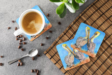 Load image into Gallery viewer, Bird - Pelican Coasters - Set of 4 Lightweight Foam, Absorbent Drink Coasters