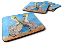 Load image into Gallery viewer, Bird - Pelican Coasters - Set of 4 Lightweight Foam, Absorbent Drink Coasters