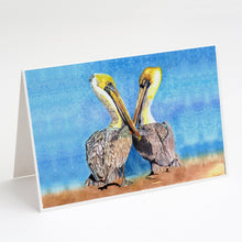 Load image into Gallery viewer, Pelican Greeting Cards -  Blank Note Cards – 8-Pack of Artist-Designed Cards with Envelopes