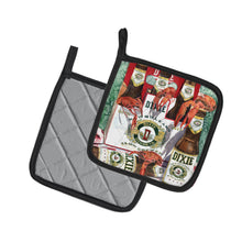 Load image into Gallery viewer, Dixie Beer and Crawfish New Orleans Pot Holders - Set of 2 Decorative Kitchen Helpers | Made in the USA 8541PTHD