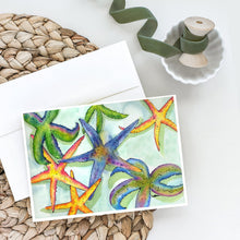Load image into Gallery viewer, Starfish Greeting Cards -  Blank Note Cards – 8-Pack of Artist-Designed Cards with Envelopes