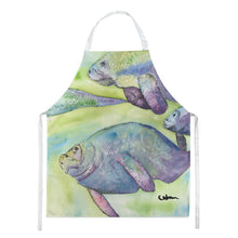 Load image into Gallery viewer, Manatee  Apron – Artist-Designed Kitchen, BBQ &amp; Craft Apron