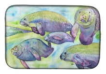 Load image into Gallery viewer, Manatee Dish Drying Mat – Absorbent, Artistic Kitchen Essentials 8544DDM