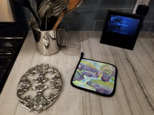 Load image into Gallery viewer, Manatee Pot Holders - Set of 2 Decorative Kitchen Helpers | Made in the USA 8544PTHD