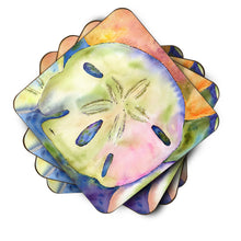 Load image into Gallery viewer, Sand Dollar Coasters - Set of 4 Lightweight Foam, Absorbent Drink Coasters