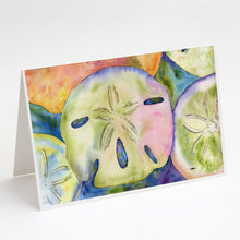 Load image into Gallery viewer, Sand Dollar Greeting Cards -  Blank Note Cards – 8-Pack of Artist-Designed Cards with Envelopes
