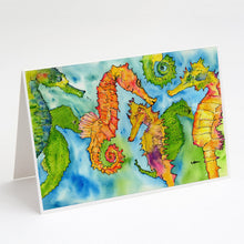Load image into Gallery viewer, Seahorse Greeting Cards -  Blank Note Cards – 8-Pack of Artist-Designed Cards with Envelopes
