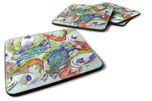 Load image into Gallery viewer, Crab Coasters - Set of 4 Lightweight Foam, Absorbent Drink Coasters