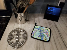 Load image into Gallery viewer, Dolphin Pot Holders - Set of 2 Decorative Kitchen Helpers | Made in the USA 8548PTHD