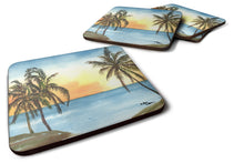 Load image into Gallery viewer, Palm Tree  Coasters - Set of 4 Lightweight Foam, Absorbent Drink Coasters