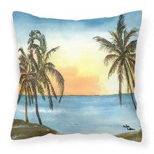 Load image into Gallery viewer, Palm Tree Throw Pillow - 14x14 Decorative Pillow – Art for Your Home &amp; Patio 8551PW1414