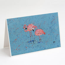 Load image into Gallery viewer, Flamingo Greeting Cards -  Blank Note Cards – 8-Pack of Artist-Designed Cards with Envelopes