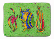 Load image into Gallery viewer, Tropical Fish on Green Machine Washable Memory Foam Mat 8568RUG