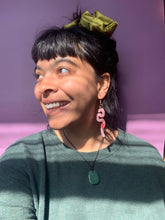 Load image into Gallery viewer, Wiggly Worms Acrylic Statement Earrings
