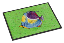 Load image into Gallery viewer, Tropical Fish on Green Doormat - 24x36 Decorative Floor Mat – Indoor/Outdoor Rug