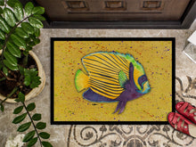 Load image into Gallery viewer, Tropical Fish on Mustard Doormat - 24x36 Decorative Floor Mat – Indoor/Outdoor Rug