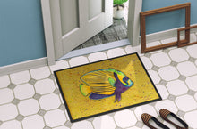 Load image into Gallery viewer, Tropical Fish on Mustard Doormat - 24x36 Decorative Floor Mat – Indoor/Outdoor Rug