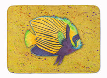 Load image into Gallery viewer, Tropical Fish on Mustard Machine Washable Memory Foam Mat 8577RUG