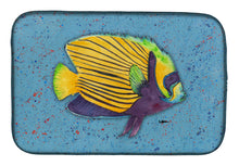 Load image into Gallery viewer, Tropical Fish on Blue Dish Drying Mat – Absorbent, Artistic Kitchen Essentials 8579DDM