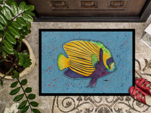 Load image into Gallery viewer, Tropical Fish on Blue Doormat - 24x36 Decorative Floor Mat – Indoor/Outdoor Rug