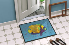 Load image into Gallery viewer, Tropical Fish on Blue Doormat - 24x36 Decorative Floor Mat – Indoor/Outdoor Rug