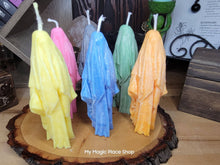 Load image into Gallery viewer, Ghost Handmade Candle , Palm wax Candle , Halloween Candle , white Ghost candle: Orange