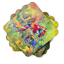 Load image into Gallery viewer, Bird - Parrot Coasters - Set of 4 Lightweight Foam, Absorbent Drink Coasters