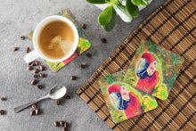 Load image into Gallery viewer, Parrot  Coasters - Set of 4 Lightweight Foam, Absorbent Drink Coasters