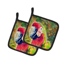 Load image into Gallery viewer, Parrot  Parrot Head Pot Holders - Set of 2 Decorative Kitchen Helpers | Made in the USA 8601PTHD