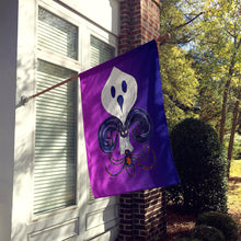 Load image into Gallery viewer, Halloween Ghost Fleur de lis Flag Canvas House Size