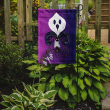 Load image into Gallery viewer, Halloween Ghost Fleur de lis Garden Flag – Decorative Outdoor Yard Flag