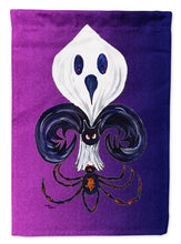Load image into Gallery viewer, Halloween Ghost Fleur de lis Garden Flag – Decorative Outdoor Yard Flag