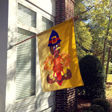 Load image into Gallery viewer, Thanksgiving Turkey Pilgrim Fleur de lis Flag Canvas House Size