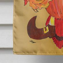 Load image into Gallery viewer, Thanksgiving Turkey Pilgrim Fleur de lis Flag Canvas House Size