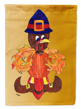 Load image into Gallery viewer, Thanksgiving Turkey Pilgrim Fleur de lis Flag Canvas House Size