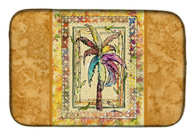 Load image into Gallery viewer, Palm Tree Dish Drying Mat – Absorbent, Artistic Kitchen Essentials 8614DDM