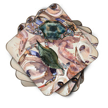 Load image into Gallery viewer, Crab  Coasters - Set of 4 Lightweight Foam, Absorbent Drink Coasters