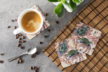 Load image into Gallery viewer, Crab  Coasters - Set of 4 Lightweight Foam, Absorbent Drink Coasters