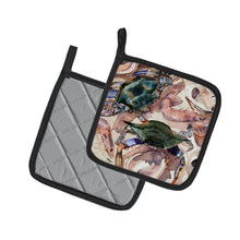 Load image into Gallery viewer, Crab Pot Holders - Set of 2 Decorative Kitchen Helpers | Made in the USA 8618PTHD