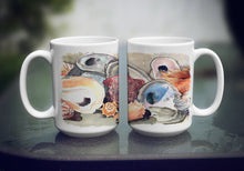 Load image into Gallery viewer, Sea Shells Dishwasher Safe Microwavable Ceramic Coffee Mug 15 ounce 8619CM15