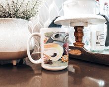 Load image into Gallery viewer, Sea Shells Dishwasher Safe Microwavable Ceramic Coffee Mug 15 ounce 8619CM15