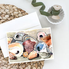 Load image into Gallery viewer, Sea Shells Greeting Cards -  Blank Note Cards – 8-Pack of Artist-Designed Cards with Envelopes