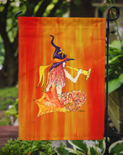 Load image into Gallery viewer, Mermaid in Witches Hat Halloween Garden Flag – Decorative Outdoor Yard Flag