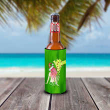 Load image into Gallery viewer, Christmas Mermaid in Lights Slim Can Hugger – Fun &amp; Functional Drink Coolers 8631MUK